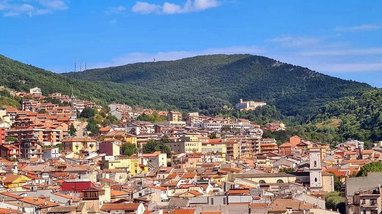 Veduta di San Marco in Lamis alle pendici del Gargano