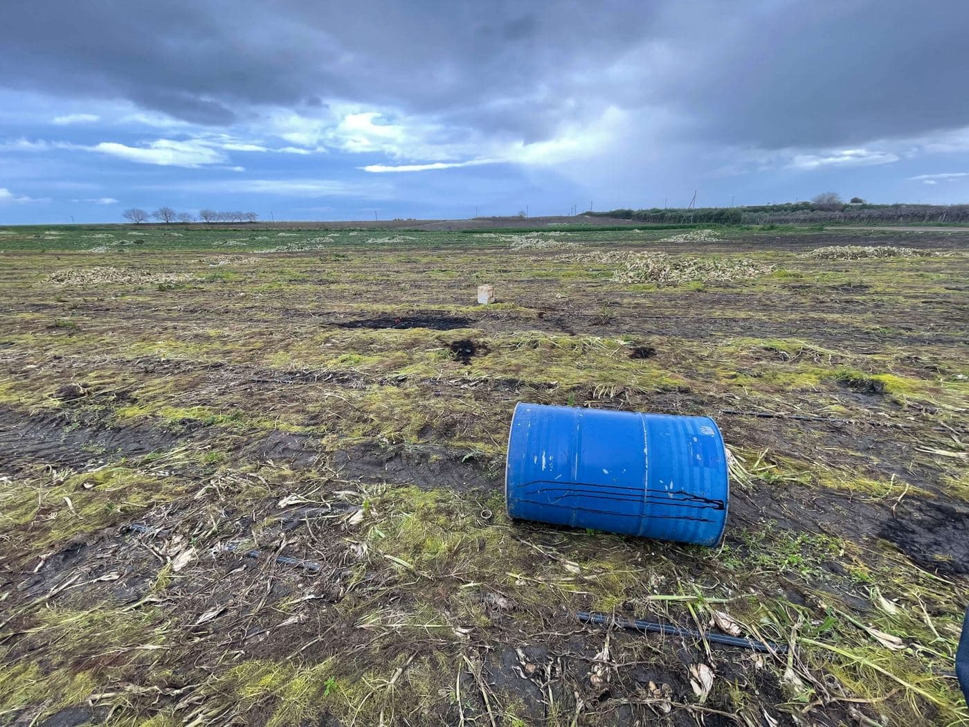 Area del canale Fosso delle Murge a Canosa di Puglia prima della bonifica